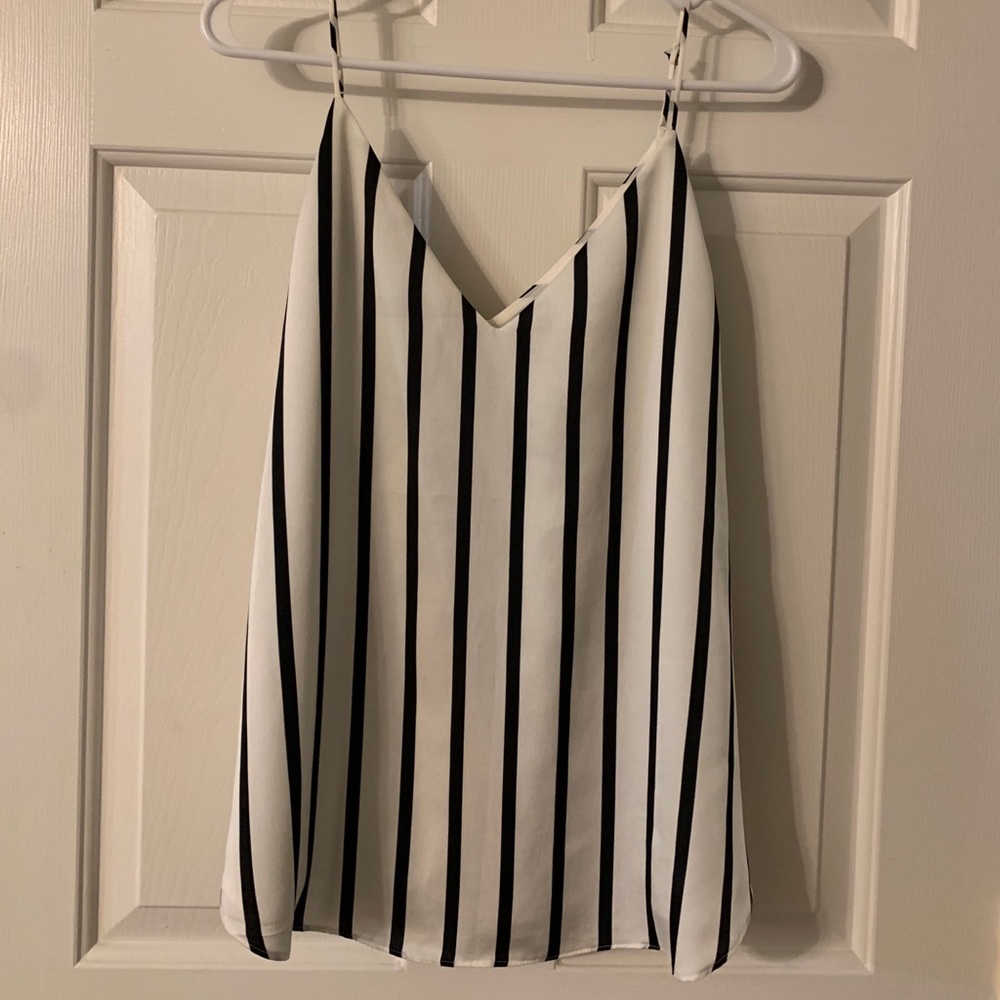 Express pinstripe flowy camisole